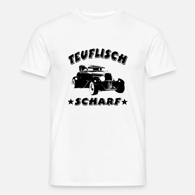 Auto - Männer T-Shirt - Weiß