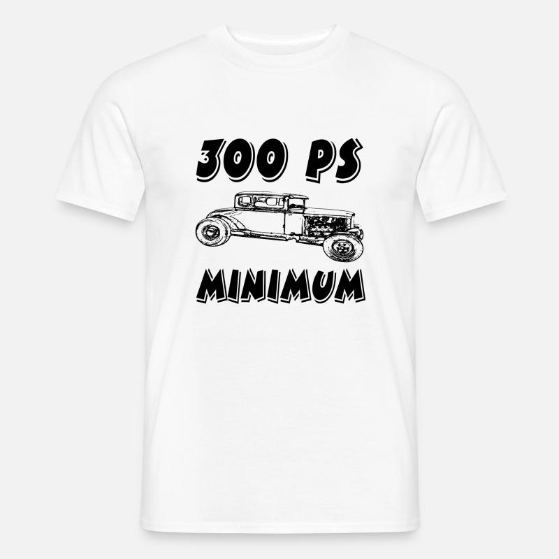 Auto - Männer T-Shirt - Weiß
