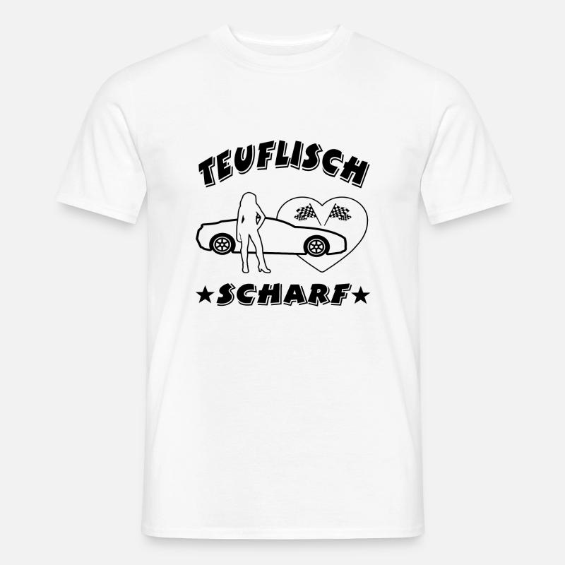 Auto - Männer T-Shirt - Weiß