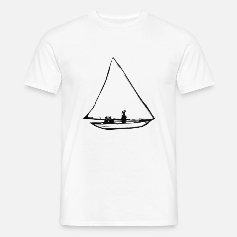 Segelboot Ernst Ludwig Kirchner - Männer T-Shirt - Weiß