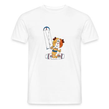 MEERSCHWEINCHEN - KITESURFER - KITER - KITESURFEN - Männer T-Shirt - Weiß - Vorne - AI Model Male 178 dark (178cm)