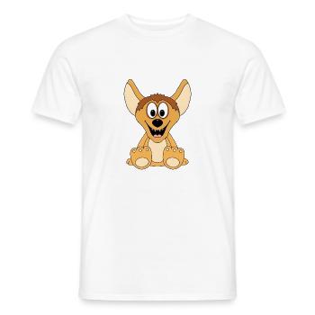 HYÄNE - TIER - KIND - BABY - Männer T-Shirt - Weiß - Vorne - AI Model Male 178 dark (178cm)