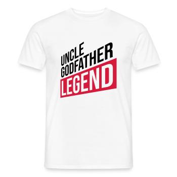 Uncle Godfather Legend Zitat - Männer T-Shirt - Weiß - Vorne - AI Model Male 178 dark (178cm)