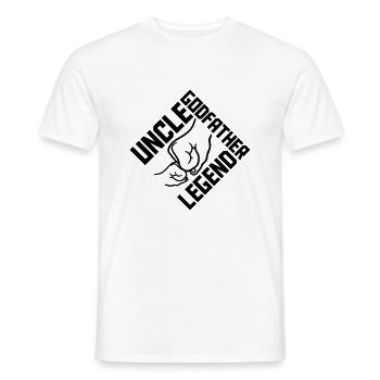 Citation de légende de l’oncle parrain - T-shirt homme - blanc - Devant - AI Model Male 178 dark (178cm)