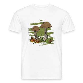 Mycètes - T-shirt homme - blanc - Devant - AI Model Male 178 dark (178cm)