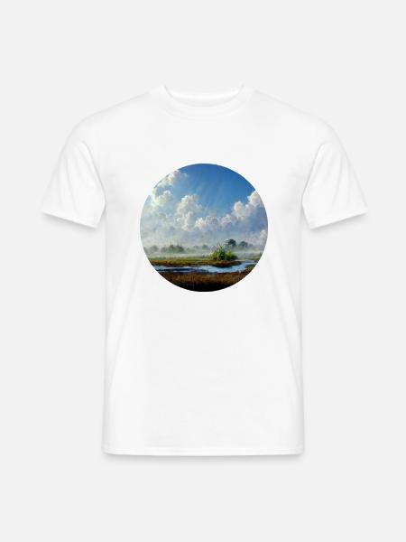 Himmel im Land - Männer T-Shirt - Weiß