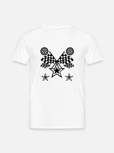 Auto - Männer T-Shirt - Weiß