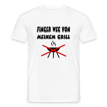 Grill - Männer T-Shirt - Weiß - Vorne - AI Model Male 178 dark (178cm)