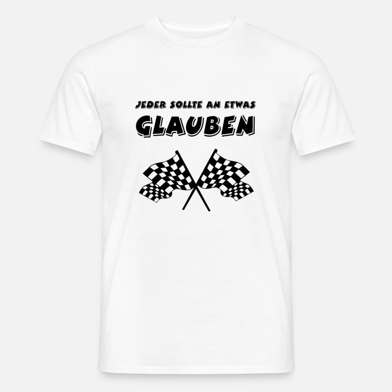 Auto - Männer T-Shirt - Weiß