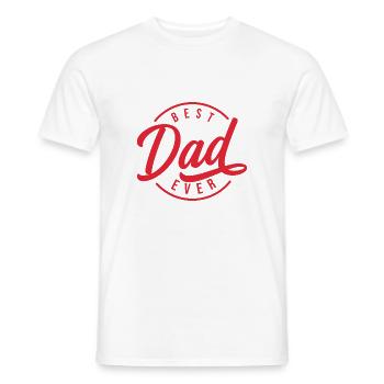 BEST DAD EVER - T-shirt homme - blanc - Devant - AI Model Male 178 dark (178cm)