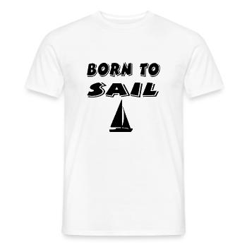 Sail - Men's T-Shirt - white - Front - AI Model Male 178 dark (178cm)