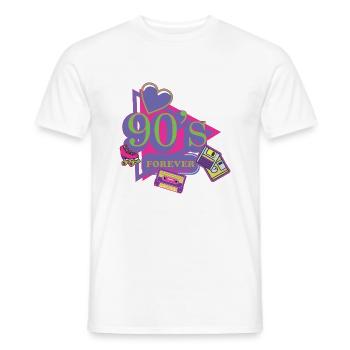 Proverbes des années 1990 Idée cadeau des années 90 - T-shirt homme - blanc - Devant - AI Model Male 178 dark (178cm)