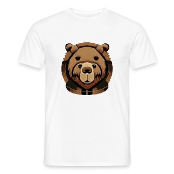Doppelbär - Männer T-Shirt - Weiß - Vorne - AI Model Male 178 dark (178cm)
