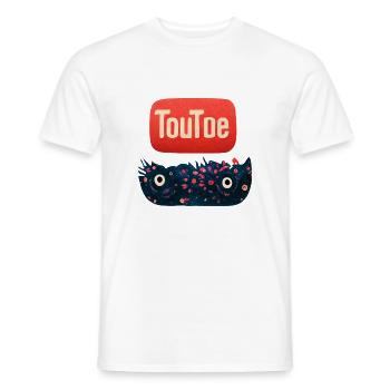 TouToe - Männer T-Shirt - Weiß - Vorne - AI Model Male 178 dark (178cm)