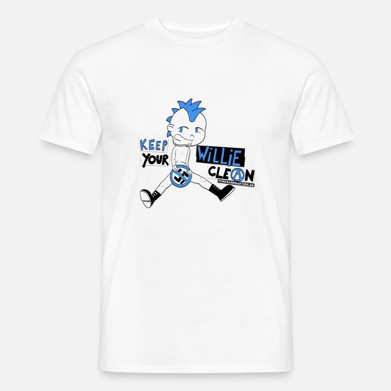 Keep Your Willie Clean - Männer T-Shirt - Weiß