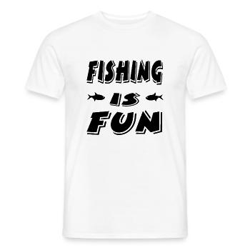 Pêche - T-shirt homme - blanc - Devant - AI Model Male 178 dark (178cm)