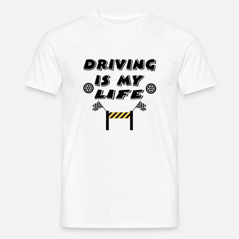 Auto - Männer T-Shirt - Weiß