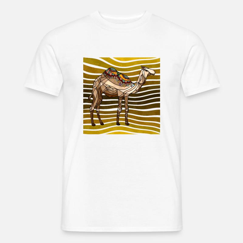 Kamel - Männer T-Shirt - Weiß