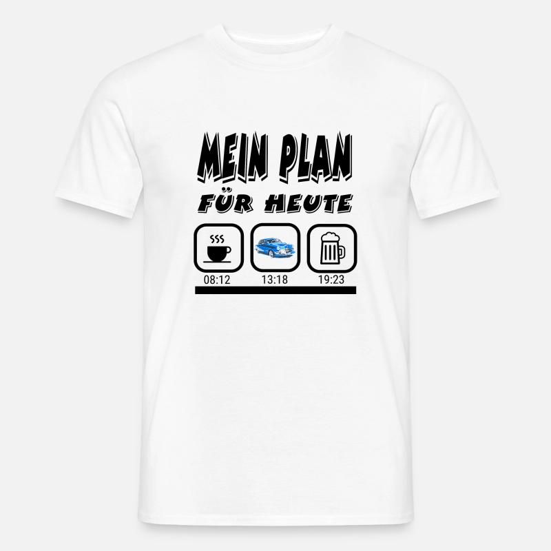 Auto - Männer T-Shirt - Weiß