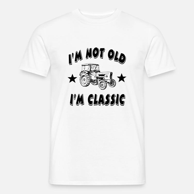 Traktor - Männer T-Shirt - Weiß