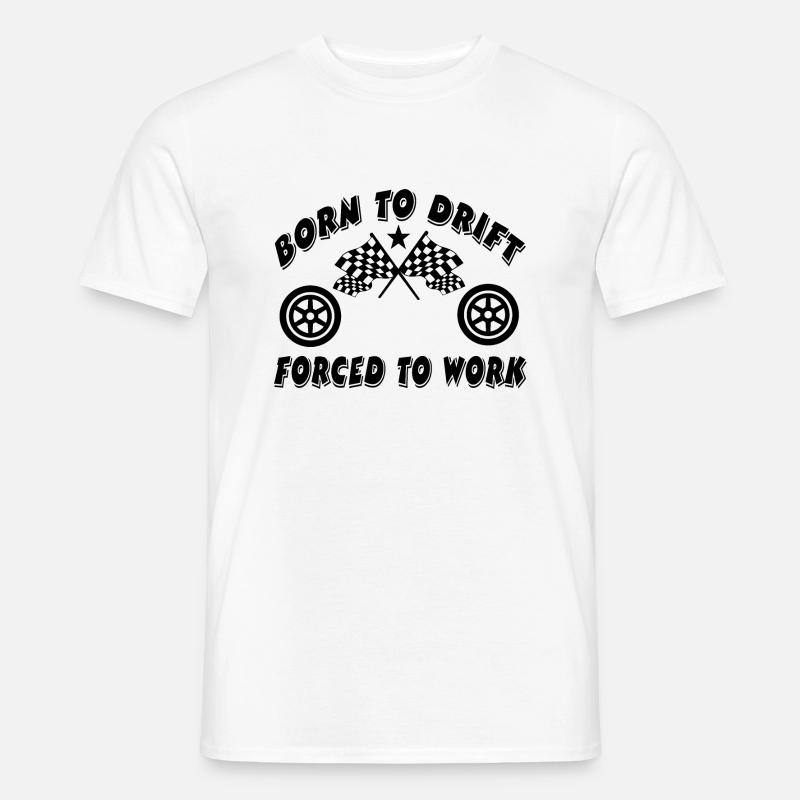 Auto - Männer T-Shirt - Weiß