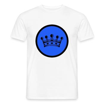Crown - Männer T-Shirt - Weiß - Vorne - AI Model Male 178 dark (178cm)
