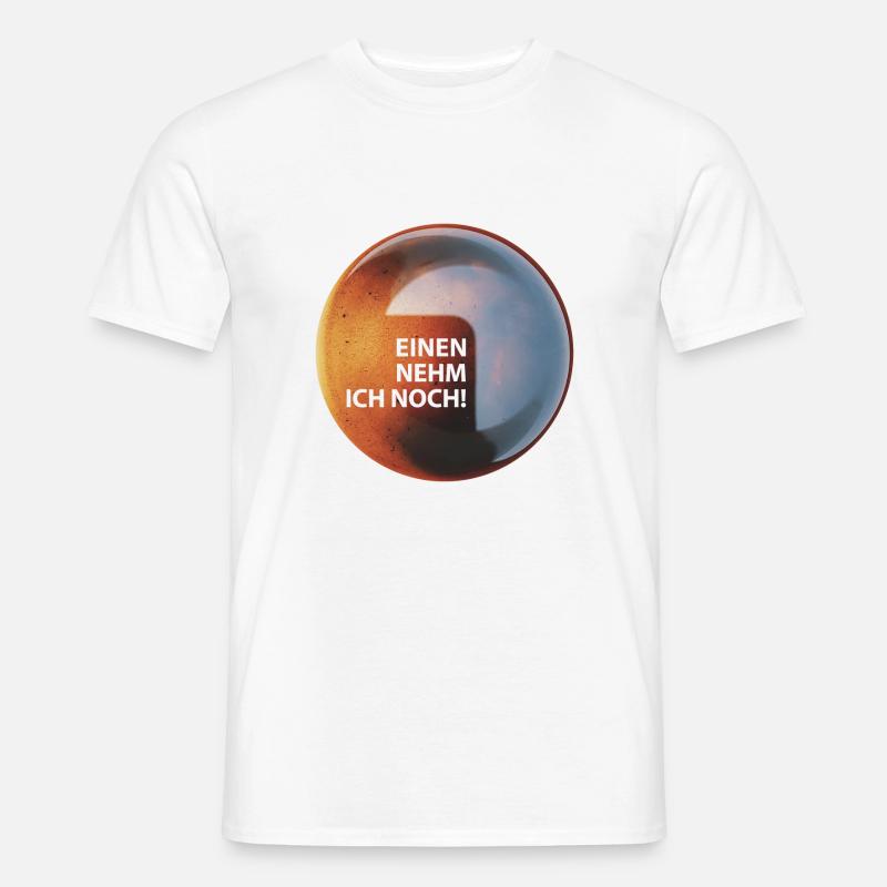 Kaffee "Einen nehm ich noch" - Männer T-Shirt - Weiß