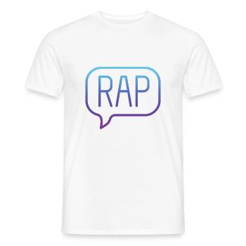 Rap Speak - Männer T-Shirt - Weiß - Vorne - AI Model Male 178 dark (178cm)