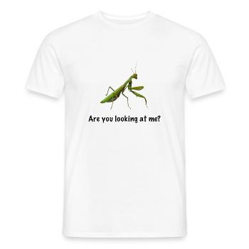 Are you looking at me 2 - Männer T-Shirt - Weiß - Vorne - AI Model Male 178 dark (178cm)