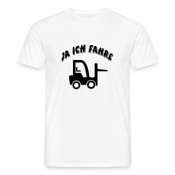 Gabelstapler - Männer T-Shirt - Weiß - Vorne - AI Model Male 178 dark (178cm)