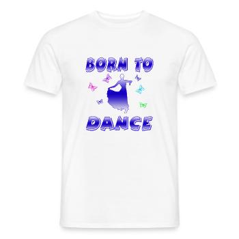 Dance - Men's T-Shirt - white - Front - AI Model Male 178 dark (178cm)