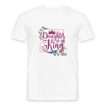 Daughter of the King - Pink Design - Männer T-Shirt - Weiß - Vorne - AI Model Male 178 dark (178cm)