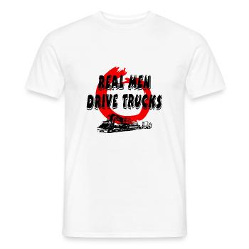 Camion - T-shirt homme - blanc - Devant - AI Model Male 178 dark (178cm)