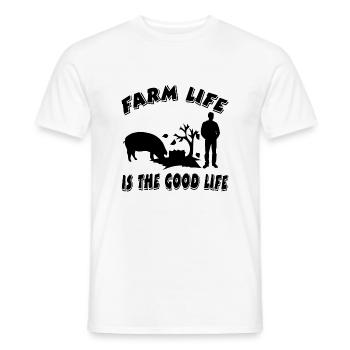 Ferme - T-shirt homme - blanc - Devant - AI Model Male 178 dark (178cm)