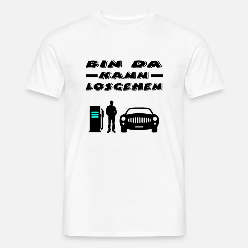 Auto - Männer T-Shirt - Weiß