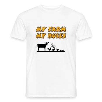 Farm - Men's T-Shirt - white - Front - AI Model Male 178 dark (178cm)