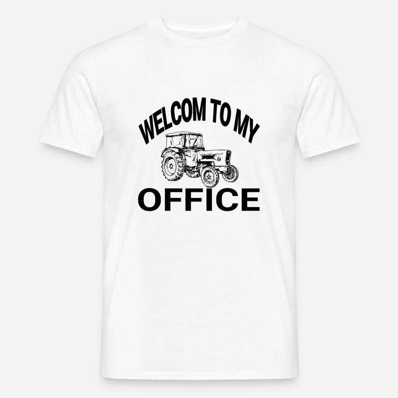 Traktor - Männer T-Shirt - Weiß