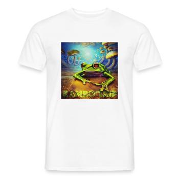 Kambo Reise •03 - Männer T-Shirt - Weiß - Vorne - AI Model Male 178 dark (178cm)