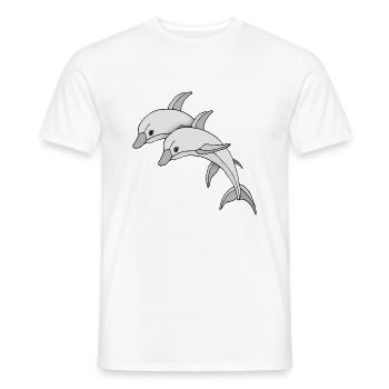 Delphine - Männer T-Shirt - Weiß - Vorne - AI Model Male 178 dark (178cm)