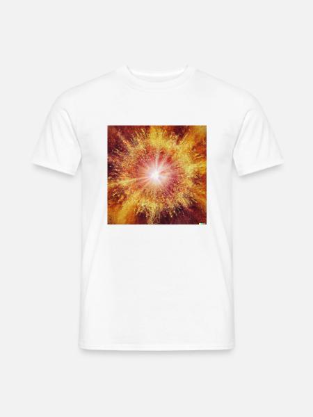 Der Urknall als Gemälde - Männer T-Shirt - Weiß