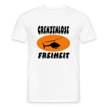 Hubschrauber - Männer T-Shirt - Weiß - Vorne - AI Model Male 178 dark (178cm)