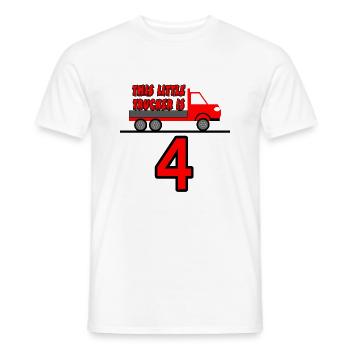 Trucker - Men's T-Shirt - white - Front - AI Model Male 178 dark (178cm)