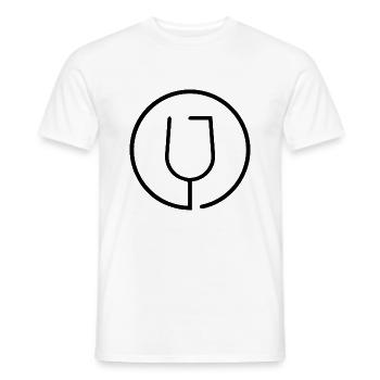 Beer Wine Whiskey Schnapps Alcohol - Men's T-Shirt - white - Front - AI Model Male 178 dark (178cm)