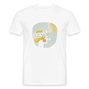 Frühlingssonne - Männer T-Shirt - Weiß - Vorne - AI Model Male 178 dark (178cm)