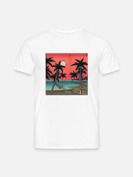 Japan Art Style - Männer T-Shirt - Weiß