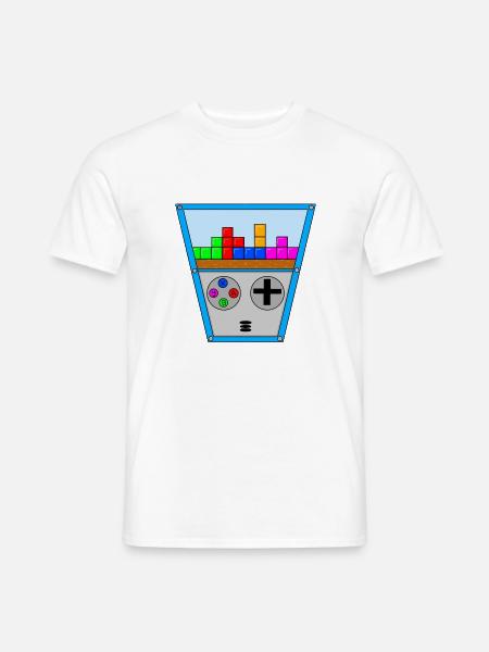 Retro Konsole - Männer T-Shirt - Weiß