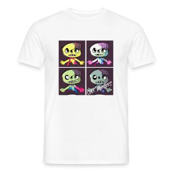 Cute Cartoon zombies - Männer T-Shirt - Weiß - Vorne - AI Model Male 178 dark (178cm)