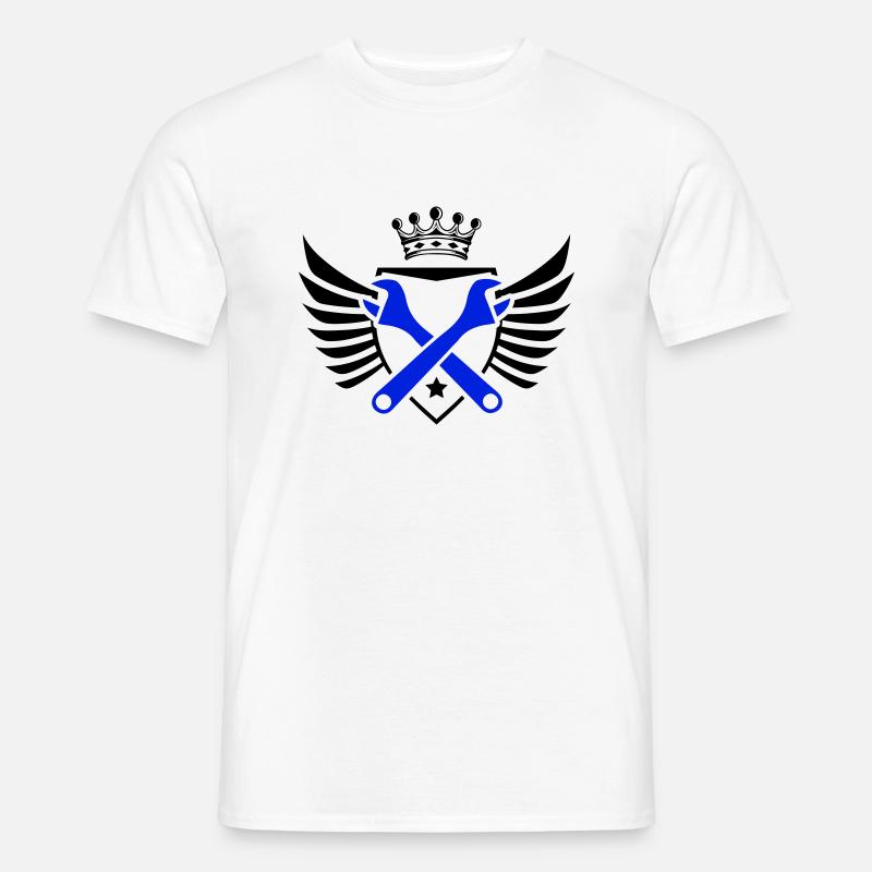 Handwerk Wappen - Männer T-Shirt - Weiß