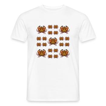 Krebs - Männer T-Shirt - Weiß - Vorne - AI Model Male 178 dark (178cm)