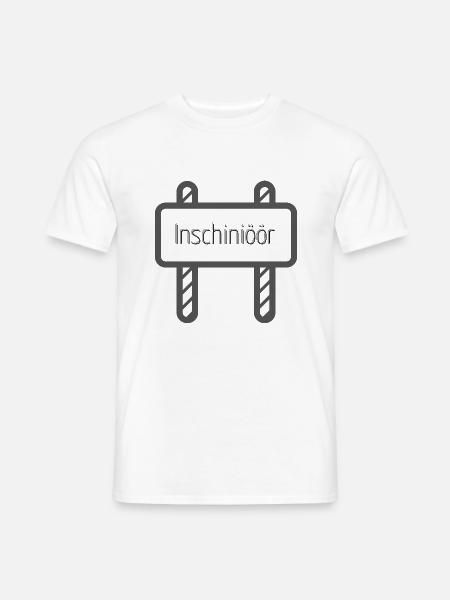 Inschiniöör - Männer T-Shirt - Weiß